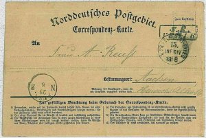 36850 - GERMANY Prussia Preussen POSTAL HISTORY - FELDPOST vis a vis METZ 1870