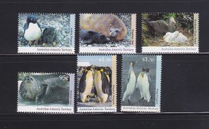 Australian Antarctic Territory L83-L86, L87, L89 MNH (A)