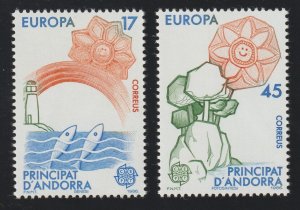 EDSROOM-14239 Spanish Andorra 173-4 MNH 1986 Complete Europa
