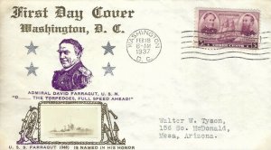 792 3c NAVY HEROES - Crosby #22