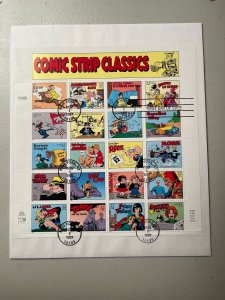 Scott 3000 Comic Strip Classics Souvenir Sheet of 20 Stamps FDC