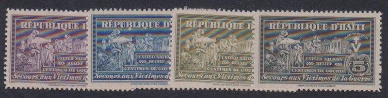 Haiti - 1944 - SC RA1-4 - MH - Complete set 