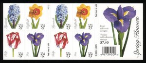 MALACK 3900 - 03b VF/XF NH, 37c Spring Flowers Bookl..MORE.. bp3903b