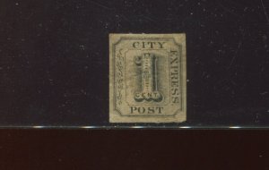 Scott 2L3 Adams' City Express Post Local Unused Stamp with PF Cert (STK 2L3-PF1)
