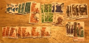 India Scott#837a...849a F/VF Used Cat. $7.80