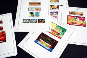 COLOR PRINTED CHRISTMAS ISLAND 1958-2010 STAMP ALBUM PAGES (94 illustr. pages)