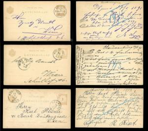 HUNGARY (60) Early Postal Cards All postally cancelled & used c1890s