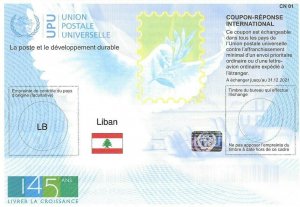 LEBANON - (IRC) INTERNATIONAL REPLY COUPON (145th YEAR) (MINT), MNH