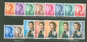 Hong Kong #203-217  Single (Complete Set)