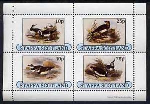 Staffa 1981 Birds #80 perf sheetlet containing set of 4 v...