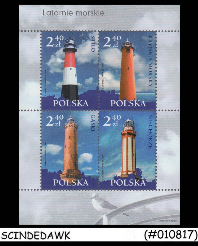 POLAND - 2006 MARINE POLISH LIGHTHOUSE / ARCHITECTURE - Min. sheet MINT NH
