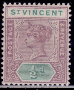 St. Vincent 1898, Queen Victoria, 1/2p, sc#62, MLH