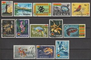 GHANA 1965 SG 381/93 USED Cat £26