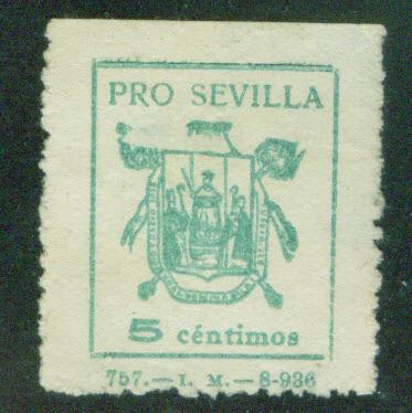 SPAIN Civil War 1936 Sevilla (Provinica)  Galvez 674