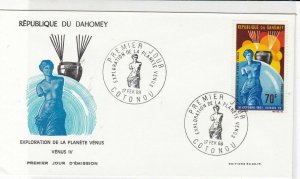 republique du dahomey 1968 exploration of the planet venus stamps cover ref20654