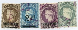?#38, 47, 37, 7, ST. HELENA 4 stampsel used , see scan Cat $61 Stamp