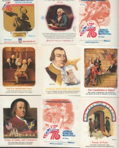 1976 American Revolution History set of 20 different premium Fleetwood cachets