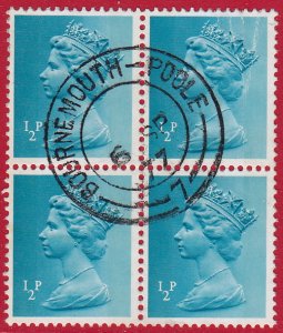 GB - 1971 - Scott #MH22 - used block of 4 - nice postmark