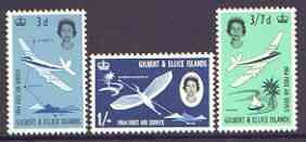 GILBERT & ELLICE IS. - 1964 - First Air Service - Perf 3v Set - MNH