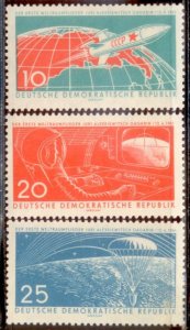 Germany DDR 1961 SC# 549-51 Space MNH-OG E48