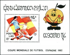 1982 Laos 553/B83 1982 FIFA World Cup in Spain 5,50 €