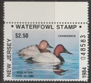U.S. Scott Scott #1 New Jersey Duck Stamp - Mint NH Single