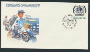 Australia PrePaid Envelope 1986 International Police Association