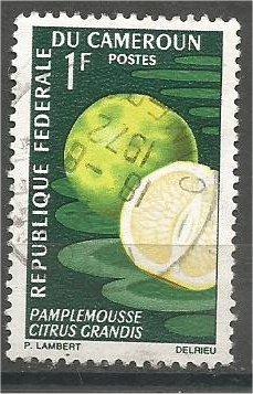 CAMEROUN, 1967, used 1fr, Grapefruit, Scott 460