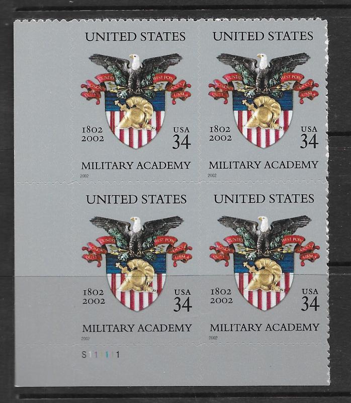 3560 MNH Plate Block, Free Insured Shipping