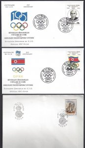 KOREA JAPAN MACAU 1959-90's TEN FDCs PLUS CHINA TAX PERCUE