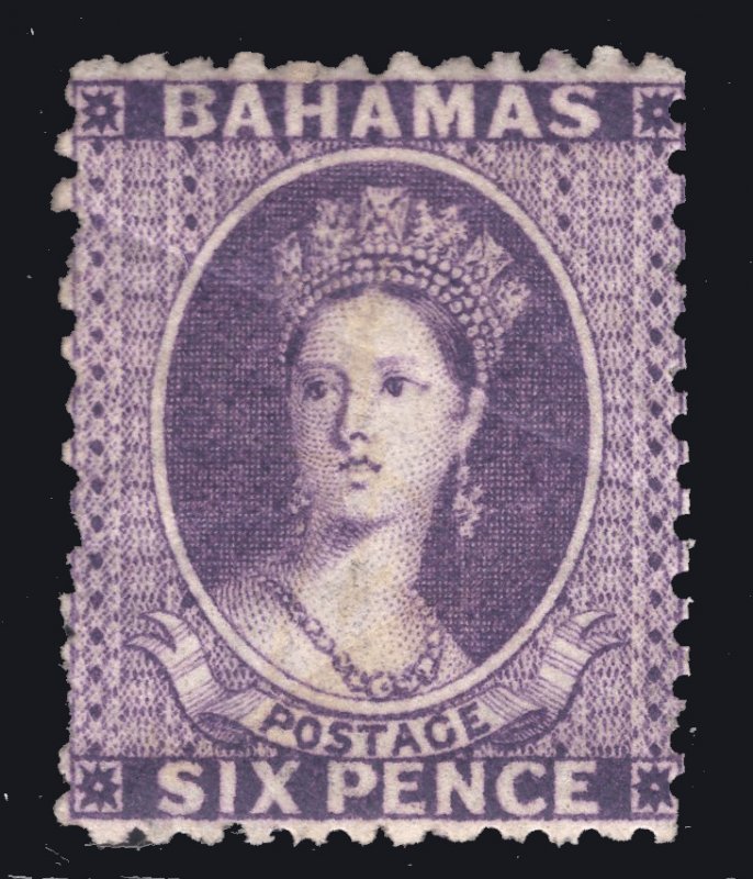 MOMEN: BAHAMAS SG #31 1863-77 CROWN CC MINT OG H £160 LOT #67155*