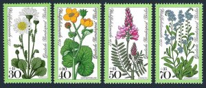 Germany-Berlin 9NB137-B140, MNH. Michel 556-559. Meadow Flowers, 1977.