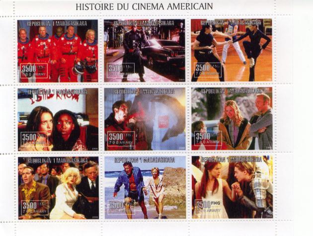 1999 Madagascar American Cinema MS9 (Scott NL) MNH