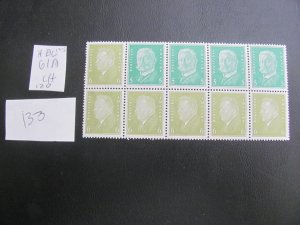 GERMANY 1932 HINGED  MI. 61 BO  BOOKLET PANE 130 EUROS (133) SEE MY STORE