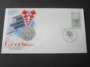 Canada 1976 Sc 689 set Olympics FDC