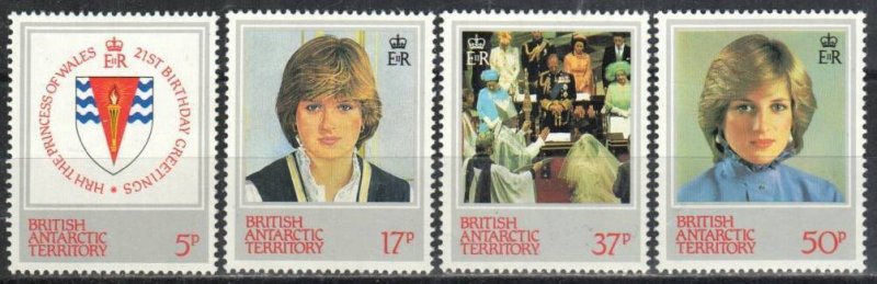 British Antarctic Territory Stamp 92-95  - Princess Diana