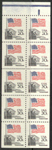 US Stamp #1896b MNH - Booklet Pane of 10 Flag Over Supreme Court