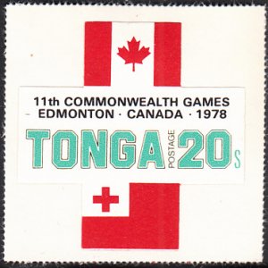 Tonga 1978 MH Sc #421 20s Flags of Canada, Tonga 11th Commonwealth Games