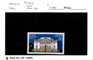 Germany, Postage Stamp, #1757 Mint NH, 1992 Opera Berlin (AB)