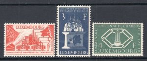 Luxembourg 1956 Coal & Steel Set MNH #315-17