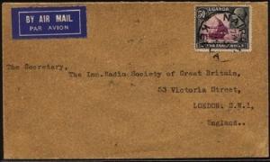 KENYA UGANDA TANGANYIKA 1935 airmail cover Nairobi to UK...............19188