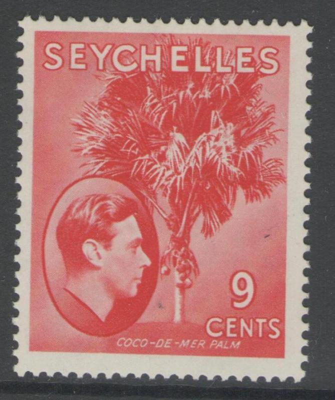 SEYCHELLES SG138 1938 9c SCARLET MTD MINT