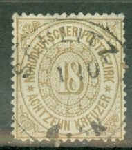 DG: Germany North German Confederation 23 used CV $1750