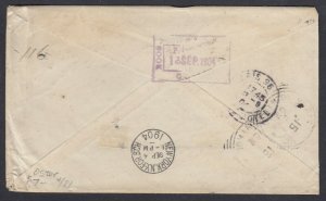 US 1904 5c Lincoln Paar Sich Thomas Cook IN Paris, Frankreich, Fwd Sich Italien