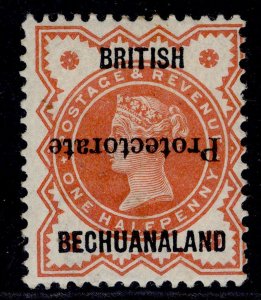 BECHUANALAND PROTECTORATE QV SG54a, ½d vermilion, M MINT. Cat £85. INVERTED