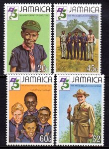 Jamaica 1982 Scouting Year Complete Mint MH Set SG 546-549