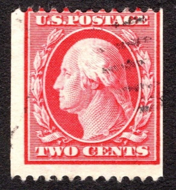 1910, US 2c, Washington, Used, Sc 386