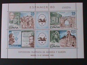 ​SPAIN-1980-SC#2219-ESPAMER'80 WORLD STAMPS SHOW MADRID-MNH-VF-LAST ONE