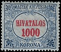 HUNGARY   #O27 MNH (1)