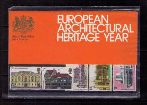 GREAT BRITAIN Sc# 740 - 744 MNH FVF Set5 PO Pack Edinburgh